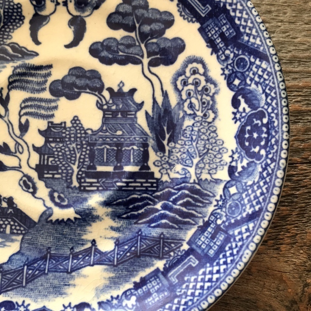 Blue Willow Saucers - Vintage - Set of Six